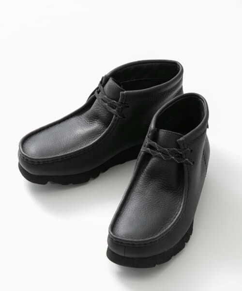 clarks wallabee gore tex black