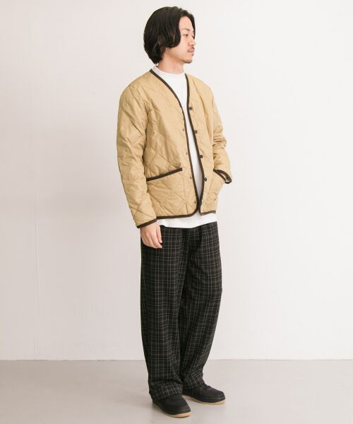 URBAN RESEARCH / アーバンリサーチ ダウンジャケット・ベスト | TAION　PIPING V-NECK DOWN CARDIGAN | 詳細1