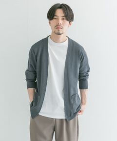 WASHABLEリネンカーディガン