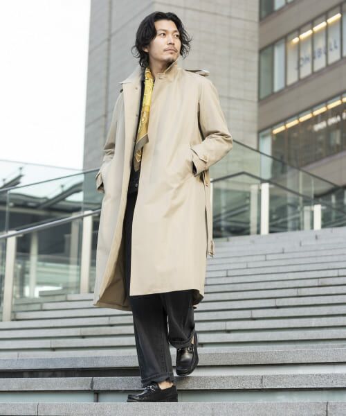 別注』Scye×URBAN RESEARCH 高密度先染めギャバコート-