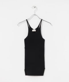 w cashmere　fine ribbed camisole