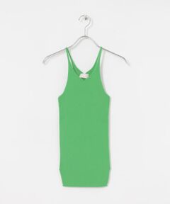 w cashmere　fine ribbed camisole