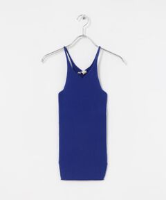 w cashmere　fine ribbed camisole