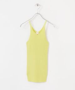 w cashmere　fine ribbed camisole