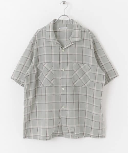 セール】 WORK NOT WORK Open Collar Checked Shirts （シャツ