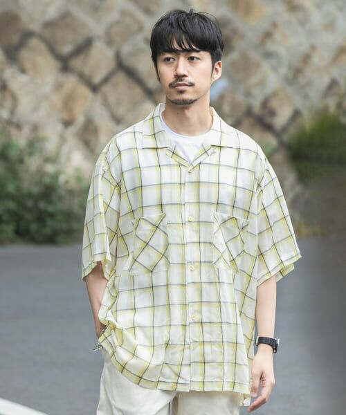 URBAN RESEARCH / アーバンリサーチ シャツ・ブラウス | WORK NOT WORK　Open Collar Checked Shirts | 詳細1