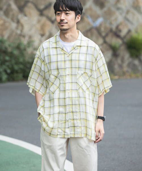 URBAN RESEARCH / アーバンリサーチ シャツ・ブラウス | WORK NOT WORK　Open Collar Checked Shirts | 詳細3