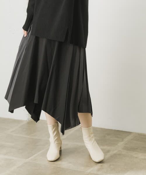 bolsista　Side Pleated Skirt