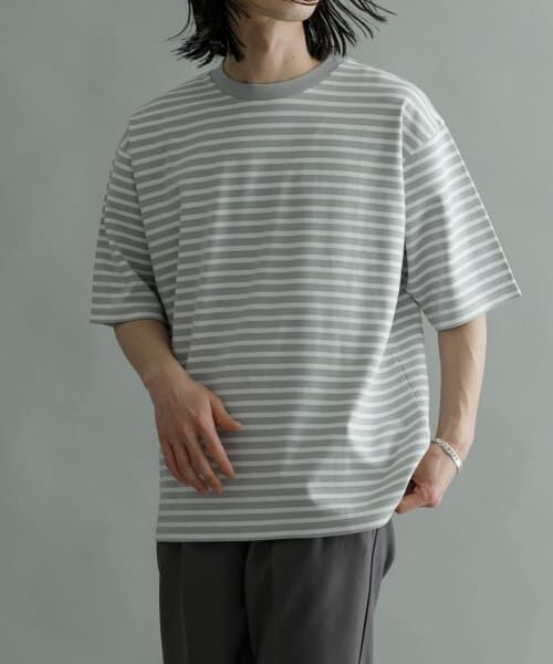 URBAN RESEARCH / アーバンリサーチ Tシャツ | 『XLサイズあり』ストレッチボーダーTシャツ | 詳細8