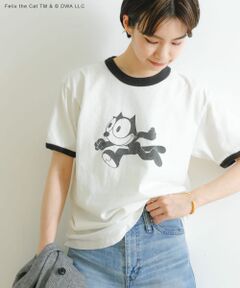 <b>【遊び心をプラスする、ビンテージライクなプリントTee】</b><br>FELIXのキャッチーなプリントが可愛い1枚。<br>カジュアルでデイリーに使いやすいデザインながらもジャケットのインナーなどきれいめスタイリングにもマッチします◎<br>フロントのプリントがアクセントになるWHITEとバックスタイルまでサマになるBLACKの2色展開でご用意いたしました。<br><br>【2023 Spring/Summer】<br><br>※この商品は、製品洗い加工を施している為、色やサイズに若干の個体差や濃淡が見られる場合があります。<br>※素材の特性上、色落ちして移染することがあります。<br>※その他お取り扱いに関しましては、商品に付属のアテンションタグをご覧ください。<br><br>※この商品はカラーによってサイズが異なります。予めご了承ください。<br>[WHITE]<br>FREE : 裄丈41cm / 着丈62cm / 身幅47cm<br>[BLACK]<br>FREE : 裄丈45cm / 着丈67cm / 身幅52cm<br><br>※商品画像は、光の当たり具合やパソコンなどの閲覧環境により、実際の色味と異なって見える場合がございます。予めご了承ください。<br>※商品の色味の目安は、商品単体の画像をご参照ください。<br><br><b>▼お気に入り登録のおすすめ▼</b><br>お気に入り登録商品は、マイページにて現在の価格情報や在庫状況の確認が可能です。 <br>お買い物リストの管理に是非ご利用下さい。<br><br><h4 class="material">素材感</h4><br><b class="line-height-120p">透け感 : ややあり(WHITEのみ)<br>伸縮性 : ややあり<br>裏地 : なし<br>光沢 : なし<br>ポケット : なし</b>