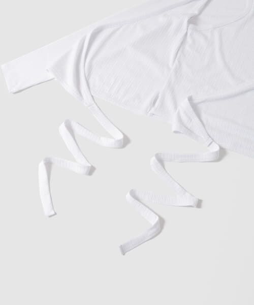 URBAN RESEARCH / アーバンリサーチ Tシャツ | GANNI　Rib Jersey Wrap Blouse | 詳細6