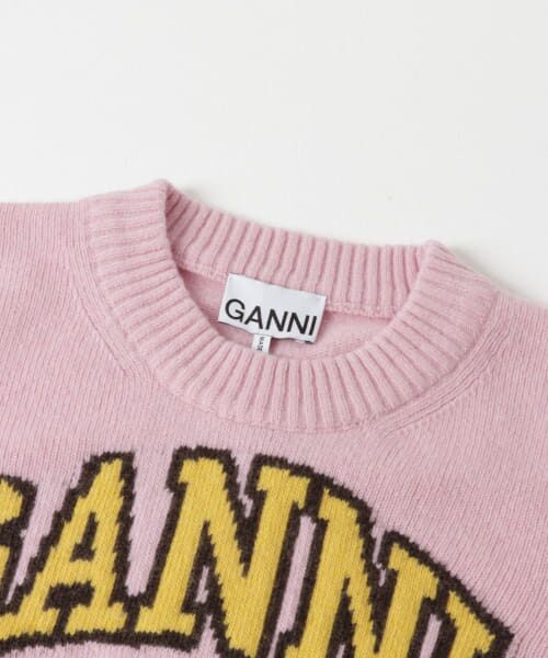 URBAN RESEARCH / アーバンリサーチ ニット・セーター | GANNI　Graphic Pullover Peach | 詳細8