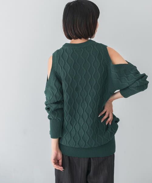 URBAN RESEARCH / アーバンリサーチ ニット・セーター | GANNI　Cable Open Shoulder Knit | 詳細2