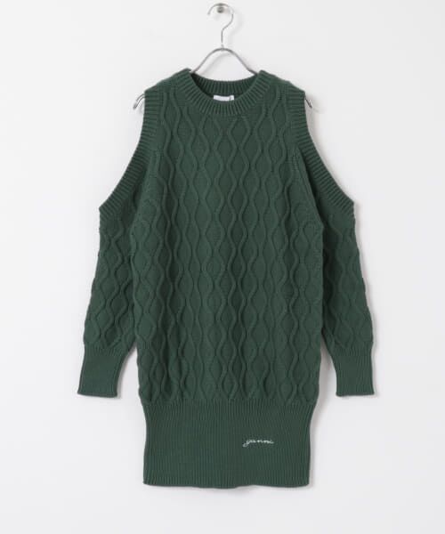 URBAN RESEARCH / アーバンリサーチ ニット・セーター | GANNI　Cable Open Shoulder Knit | 詳細9