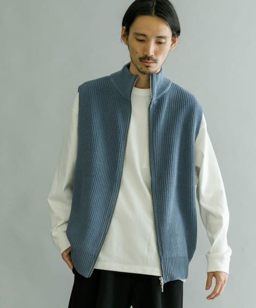 URBAN RESEARCH iD　ジップアップニットベスト