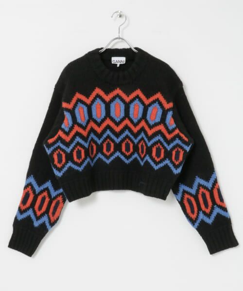 GANNI Chunky Graphic Wool Knit （ニット・セーター）｜URBAN