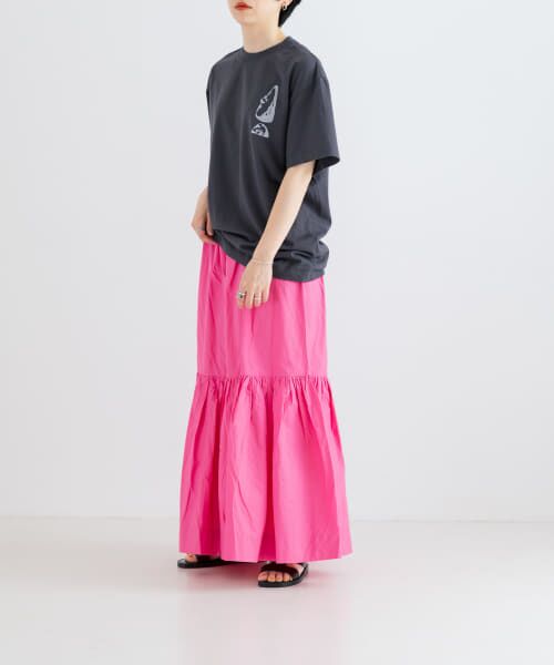 URBAN RESEARCH / アーバンリサーチ スカート | GANNI　Cotton Poplin Long Flounce Skirt | 詳細2