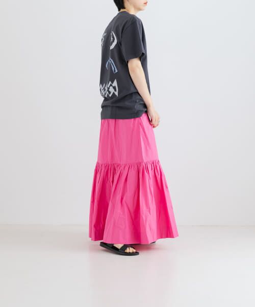 URBAN RESEARCH / アーバンリサーチ スカート | GANNI　Cotton Poplin Long Flounce Skirt | 詳細3