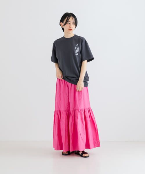 URBAN RESEARCH / アーバンリサーチ スカート | GANNI　Cotton Poplin Long Flounce Skirt | 詳細4