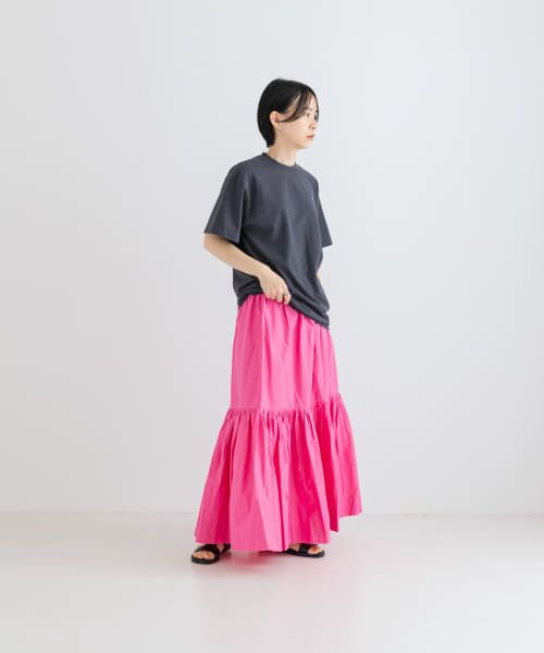 URBAN RESEARCH / アーバンリサーチ スカート | GANNI　Cotton Poplin Long Flounce Skirt | 詳細5
