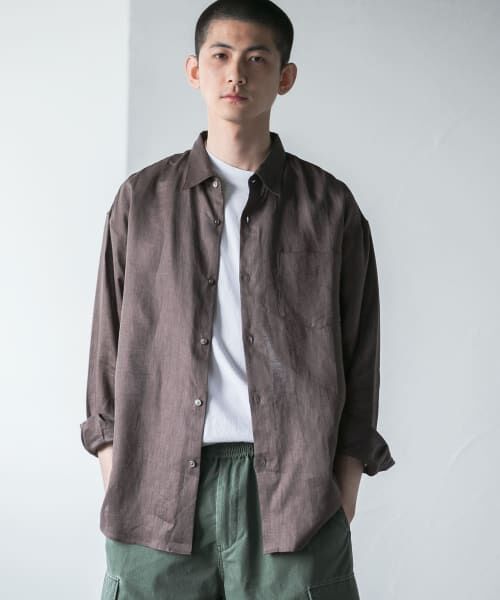 URBAN RESEARCH / アーバンリサーチ シャツ・ブラウス | LinenOverShirts | 詳細5