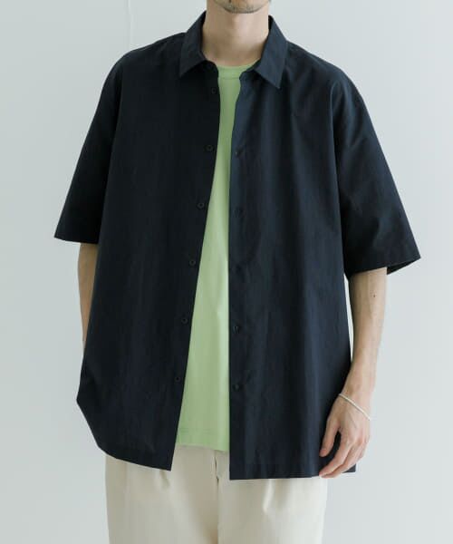 URBAN RESEARCH / アーバンリサーチ シャツ・ブラウス | ATON　SHRINK BROAD OVER SHORT-SLEEVE SHIRTS | 詳細1