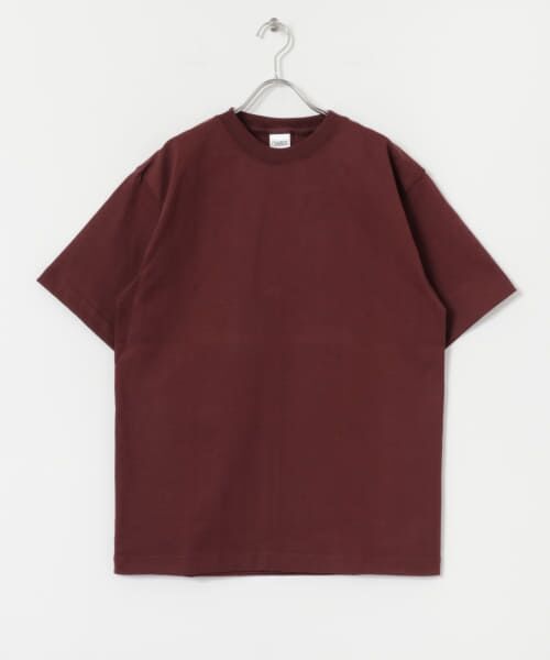 URBAN RESEARCH/A[oT[` CAMBER 8oz T-shirt No pocket short-sleeve WINE S