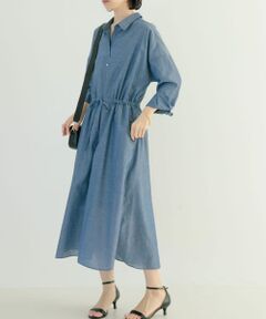 『UR TECH Smart Linen Touch』シャツワンピース