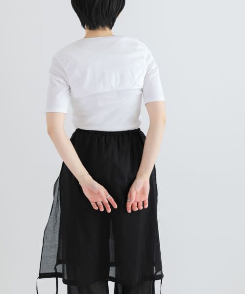URBAN RESEARCH / アーバンリサーチ Tシャツ | AMOMENTO　RIBBED BUTTON CARDIGAN TOP SET | 詳細13