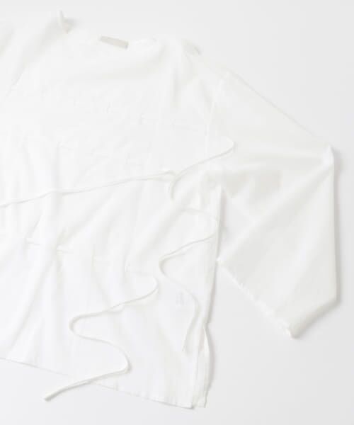 URBAN RESEARCH / アーバンリサーチ Tシャツ | AMOMENTO　SHEER COTTON DRWASTRING | 詳細4
