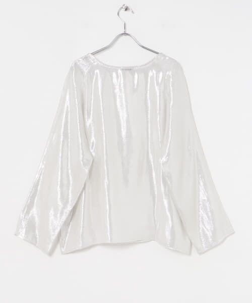URBAN RESEARCH / アーバンリサーチ Tシャツ | TEAK　Yunseul silk blouse | 詳細3