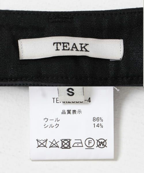 URBAN RESEARCH / アーバンリサーチ その他パンツ | TEAK　Sleekblackwide tuckpants | 詳細7