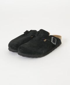 BIRKENSTOCKお馴染みの、洗練されたフォームが魅力的なBostonモデル。<br>このモデルには柔らかく肌触りの良いベロアレザーを使用しています。<br>ベルトを調節し、自由にフィット感を調整できます。<br><br><strong style="font-weight:bold;">BIRKENSTOCK(ビルケンシュトック)</strong><br>1774年創業の世界的にも名高いドイツのシューズブランド。人々の足の健康を考え、生活を快適にするために、どんな状況でも安心して着用いただける製品づくりを行っています。サステナブルな資源を利用し、卓越した履き心地、高い機能性と品質を誇ります。<br><br>【2024 Spring/Summer】【24SS】<br><br>※靴箱破損につきましては、商品に不良が無い場合に限り出荷させていただいております。予めご了承ください。<br>※天然素材の特性上、小さなキズやシミ、色ムラ等がある場合がありますが、不良品ではございません。<br>※染色の特性上色落ちしやすく、靴下やボトムスに色移りすることがございます。また摩擦や汗・雨などの湿気によっても色落ちする場合がございますのでご了承ください。<br>※その他お取り扱いに関しましては、商品に付属のアテンションタグをご覧ください。<br><br>重量(片足) : 約240g<br><br>[メーカー表記サイズ]<br>WIDTHS : NARROW FIT<br><br>※商品画像は、光の当たり具合やパソコンなどの閲覧環境により、実際の色味と異なって見える場合がございます。予めご了承ください。<br>※商品の色味の目安は、商品単体の画像をご参照ください。<br><br>-----------------------------<br><b>《スタッフレビュー》</b><br>試着サイズ : 36 / 37<br>36は甲幅・足長ともにぴったりでした。37は甲幅はぴったりで足長は少しゆとりがありました。個人的には36の方がフィット感があり履きやすかったです。スリッポンタイプなので着脱も楽でストレスフリーでした。<br>[スタッフデータ]<br>普段の着用サイズ : 23.0～23.5cm<br>足長 : 22.5cm<br>足囲 : 21.5cm<br>足幅 : 普通<br>※履き心地には個人差がございますので、あくまでも目安としてご覧ください。<br>-----------------------------<br><br><br><b>▼お気に入り登録のおすすめ▼</b><br>お気に入り登録商品は、マイページにて現在の価格情報や在庫状況の確認が可能です。<br>お買い物リストの管理に是非ご利用下さい。