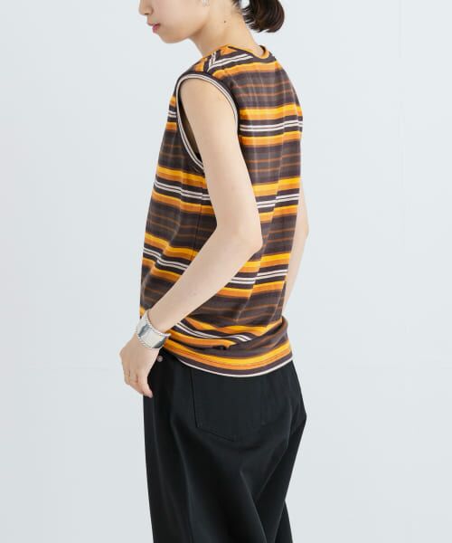 URBAN RESEARCH / アーバンリサーチ Tシャツ | 『別注』SOBLANTE by MIXTA×UR　MULTI BORDER NO SLEEVE | 詳細12