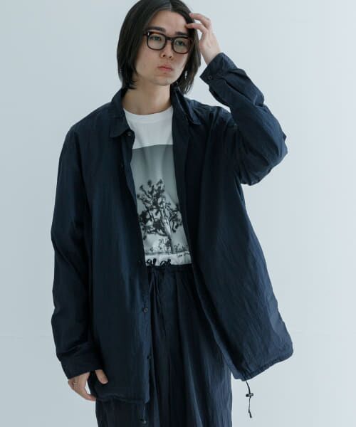 URBAN RESEARCH / アーバンリサーチ ナイロンジャケット | ATON　HAND DYED NYLON SHIRTS JACKET | 詳細4