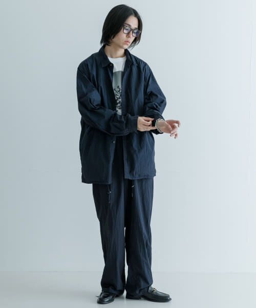 URBAN RESEARCH / アーバンリサーチ ナイロンジャケット | ATON　HAND DYED NYLON SHIRTS JACKET | 詳細5