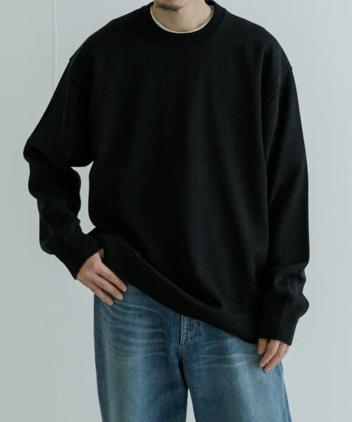 URBAN RESEARCH / アーバンリサーチ ニット・セーター | ATON　WOOL WASHI CREWNECK SWEATER | 詳細1