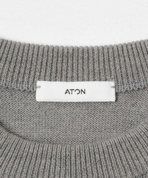 URBAN RESEARCH / アーバンリサーチ ニット・セーター | ATON　WOOL WASHI CREWNECK SWEATER | 詳細13