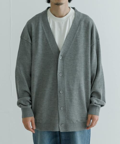 URBAN RESEARCH / アーバンリサーチ カーディガン・ボレロ | ATON　WOOL WASHI OVERSIZED CARDIGAN | 詳細2