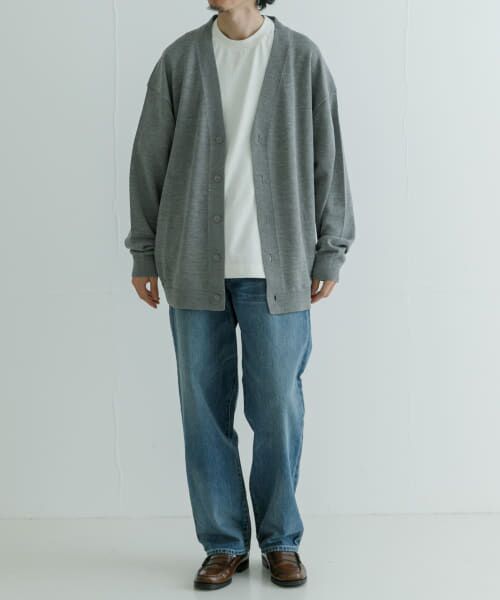 URBAN RESEARCH / アーバンリサーチ カーディガン・ボレロ | ATON　WOOL WASHI OVERSIZED CARDIGAN | 詳細4