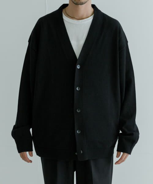 URBAN RESEARCH / アーバンリサーチ カーディガン・ボレロ | ATON　WOOL WASHI OVERSIZED CARDIGAN | 詳細5