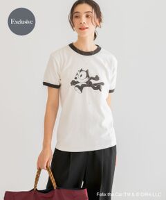 <strong style="font-weight:bold;">【遊び心をプラスするビンテージライクなプリントTee】</strong><br>FELIXのキャッチーなプリントが可愛いTシャツを、程よくルーズに着用できるシルエットでご用意。<br>体のラインを拾わないゆとりのあるサイズ感がリラックスした着心地で、程よく厚みのある生地が一枚でも着やすいアイテム。<br>カジュアルでデイリーに使いやすいデザインながらもジャケットのインナーなどきれいめのスタイリングにもマッチします。<br><br><strong style="font-weight:bold;">POINT</strong><br>・一枚で様になるプリント<br>・大人カジュアルに合わせやすいデザイン<br><br><strong style="font-weight:bold;">COORDINATE</strong><br>カジュアルにデニムはもちろん、スカートで合わせた大人フェミニンなスタイリングもおすすめです。<br><br>【2024 Spring/Summer】【24SS】<br><br>※この商品のプリントは、「着古した風合い」になるような特殊な加工を施していますので、1枚1枚異なった風合いをお楽しみ頂けます。なお摩擦などで脱落したり、着用や洗濯などで薄くなる場合がありますので、ご注意ください。<br><br>※商品画像は、光の当たり具合やパソコンなどの閲覧環境により、実際の色味と異なって見える場合がございます。予めご了承ください。<br>※商品の色味の目安は、商品単体の画像をご参照ください。<br><br><b>▼お気に入り登録のおすすめ▼</b><br>お気に入り登録商品は、マイページにて現在の価格情報や在庫状況の確認が可能です。<br>お買い物リストの管理に是非ご利用ください。<br><br><h4 class="material">素材感</h4><br><b class="line-height-120p">透け感 : ややあり<br>伸縮性 : ややあり<br>裏地 : なし<br>光沢 : なし<br>ポケット : なし</b>