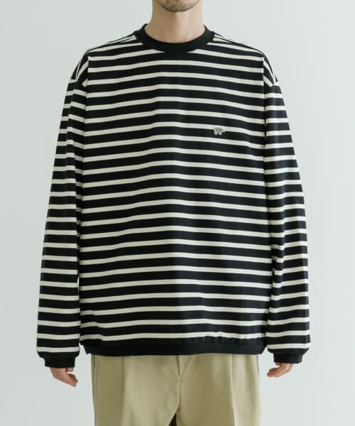 URBAN RESEARCH / アーバンリサーチ Tシャツ | Scye　Striped Crew Neck T-Shirts | 詳細1