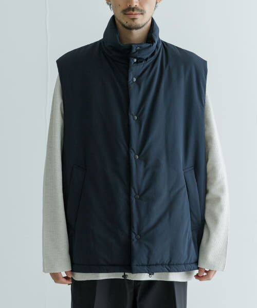 URBAN RESEARCH / アーバンリサーチ ダウンジャケット・ベスト | ATON　NYLON TWILL PADDED VEST | 詳細1