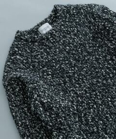 MIX SLUB PLAIN STITCH CREW-NECK