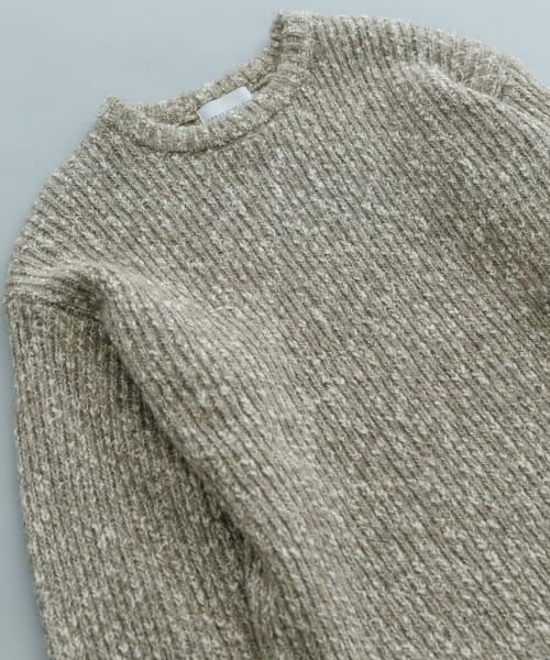 URBAN RESEARCH / アーバンリサーチ ニット・セーター | MIX SLUB PLAIN STITCH CREW-NECK | 詳細10