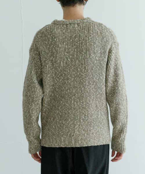 URBAN RESEARCH / アーバンリサーチ ニット・セーター | MIX SLUB PLAIN STITCH CREW-NECK | 詳細13