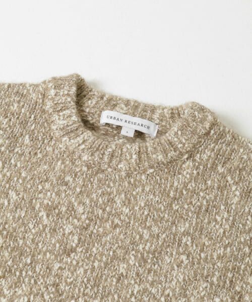 URBAN RESEARCH / アーバンリサーチ ニット・セーター | MIX SLUB PLAIN STITCH CREW-NECK | 詳細16