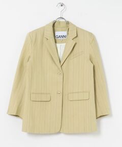 GANNI　Stripe Suiting BoxyBlazer