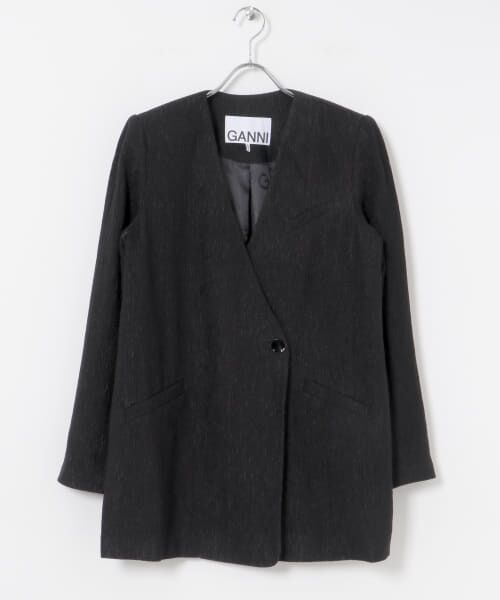 URBAN RESEARCH / アーバンリサーチ テーラードジャケット | GANNI　Viscose Stretch Boxy Blazer | 詳細2